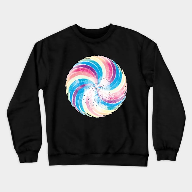 Colors Of Being Human Pride Rainbow Crewneck Sweatshirt by bittergodart